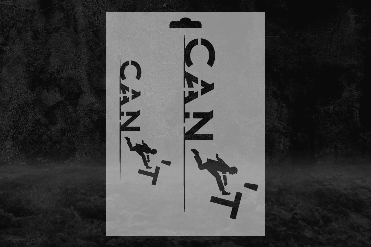 Can't Özel Tasarım Stencil Kalıbı, Motivasyon Stencil