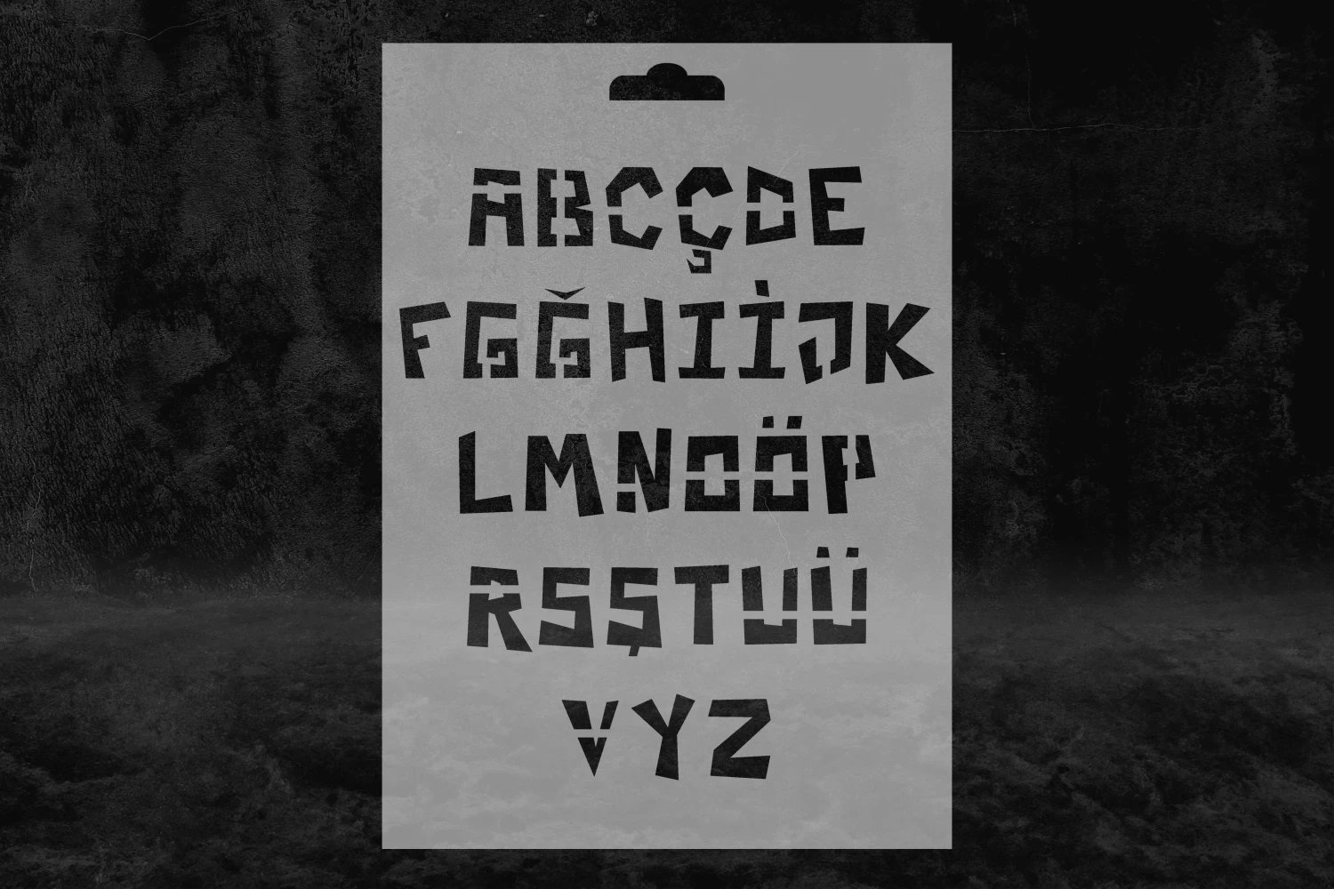 Çocuk Harf Stencil Kalıbı, Çocuk Alfabe Tasarım