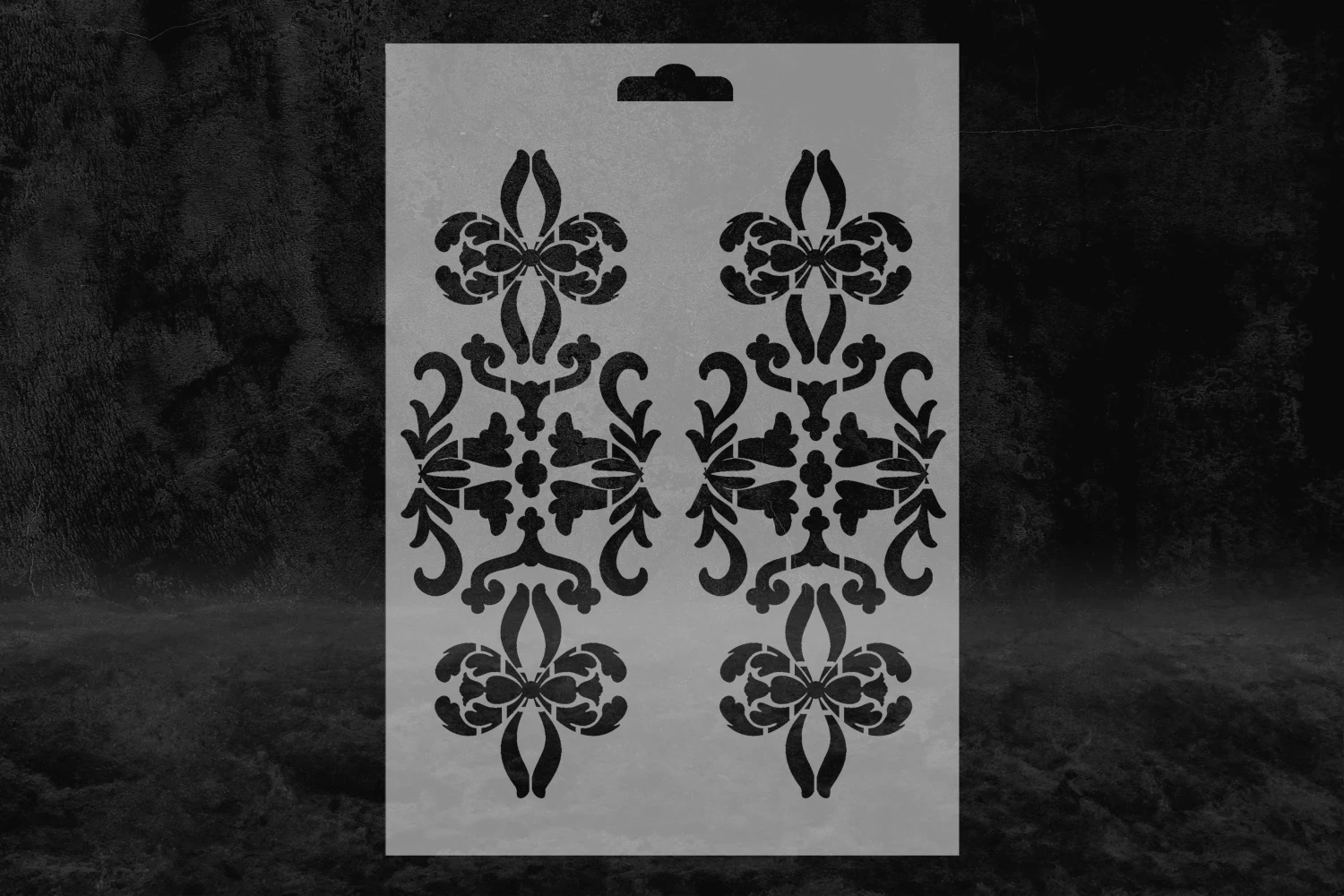 2 Sembolik Motif Desenli Stencil Kalıbı, Farklı Tasarım