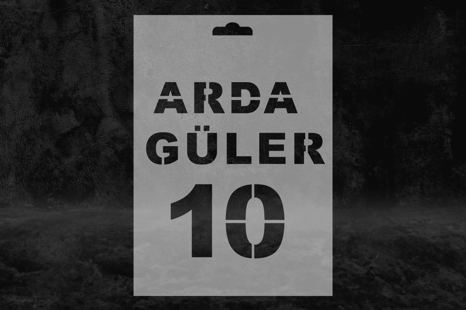 Arda Güler 10 Numara Stencil Kalıbı, Futbolcu Stencil