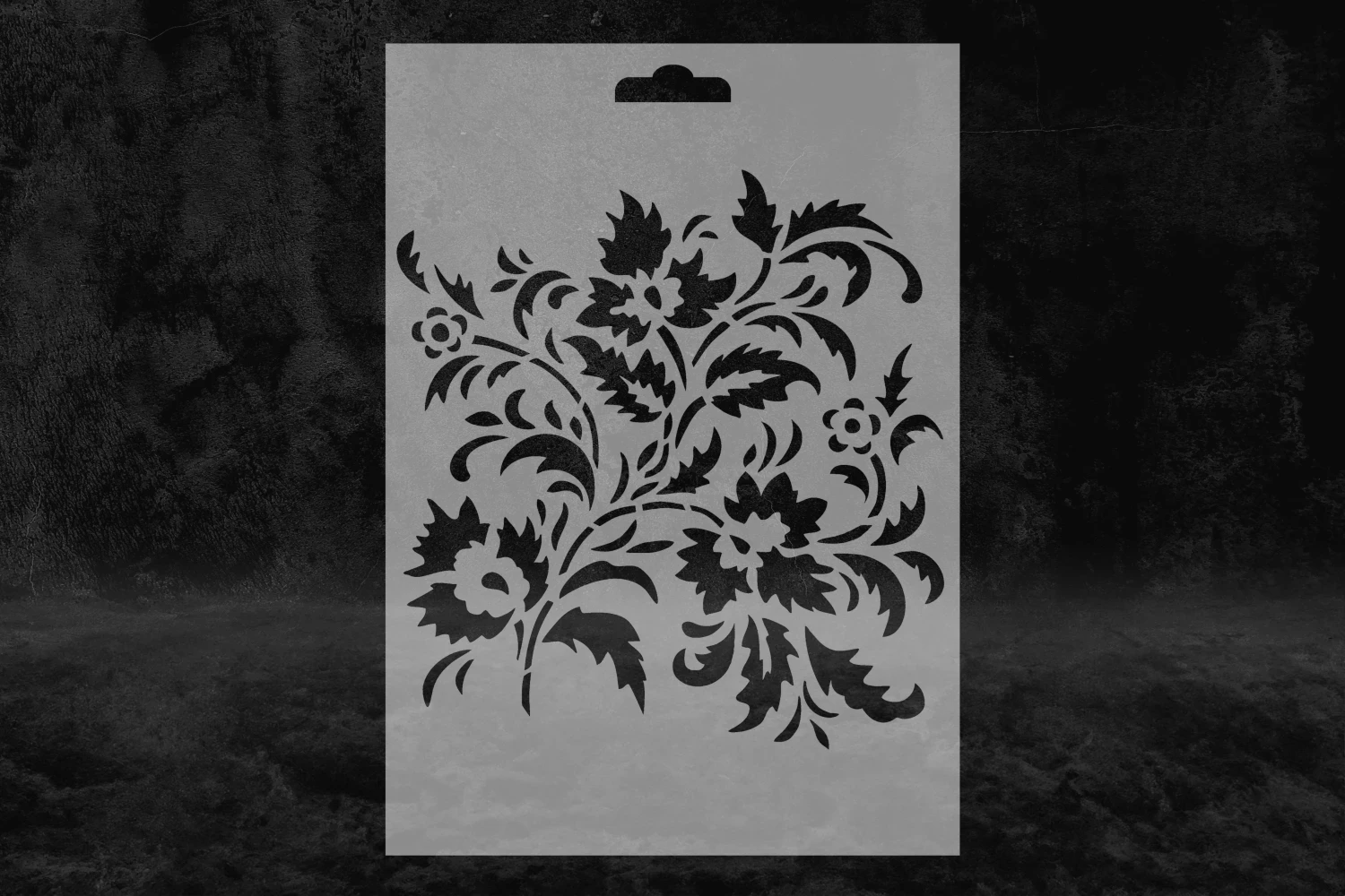 Çiçek Desenli Stencil, Farklı Dekoratif Çiçek Tasarımı