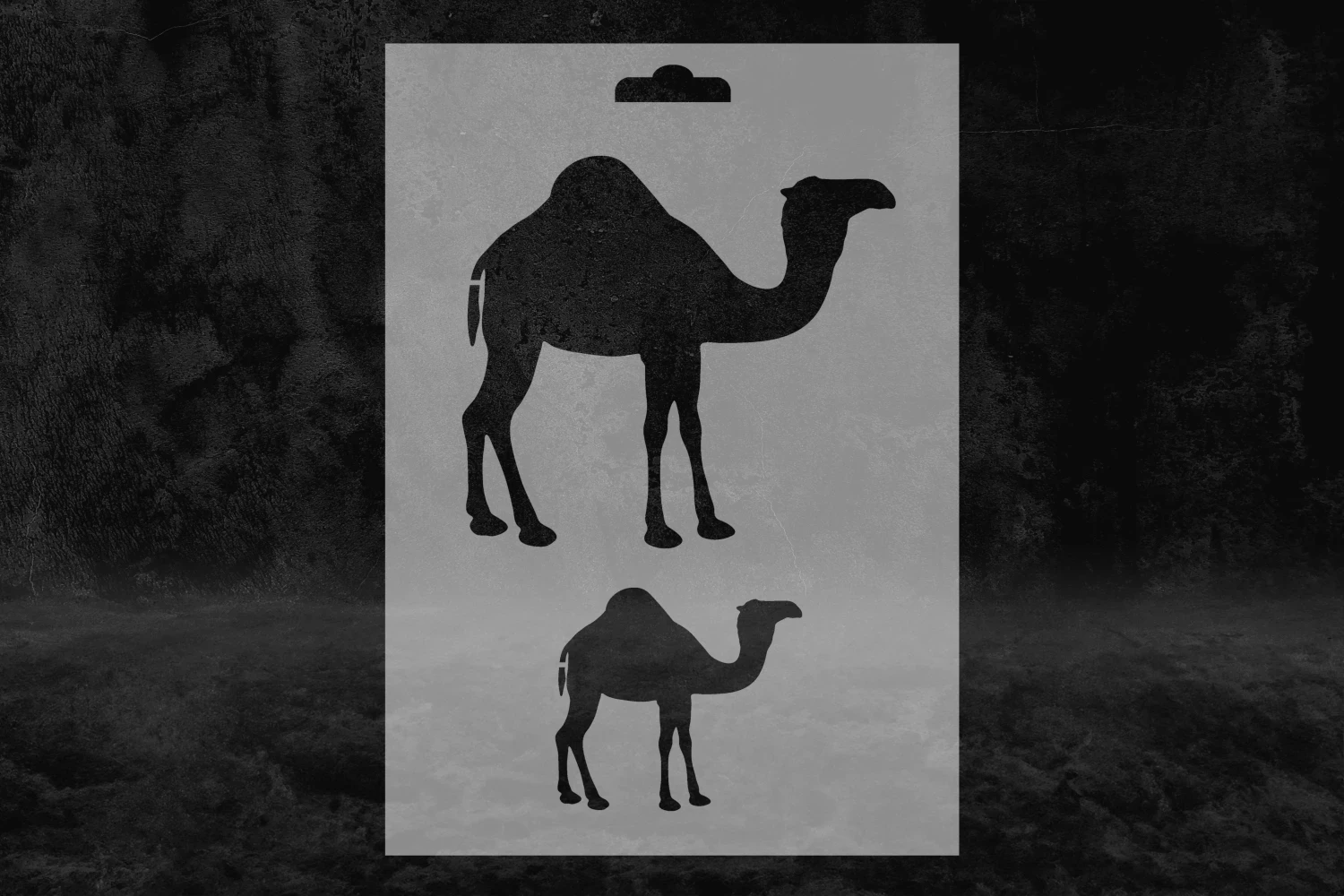 Deve Desenli Stencil Kalıbı, 2 Boy Stencil