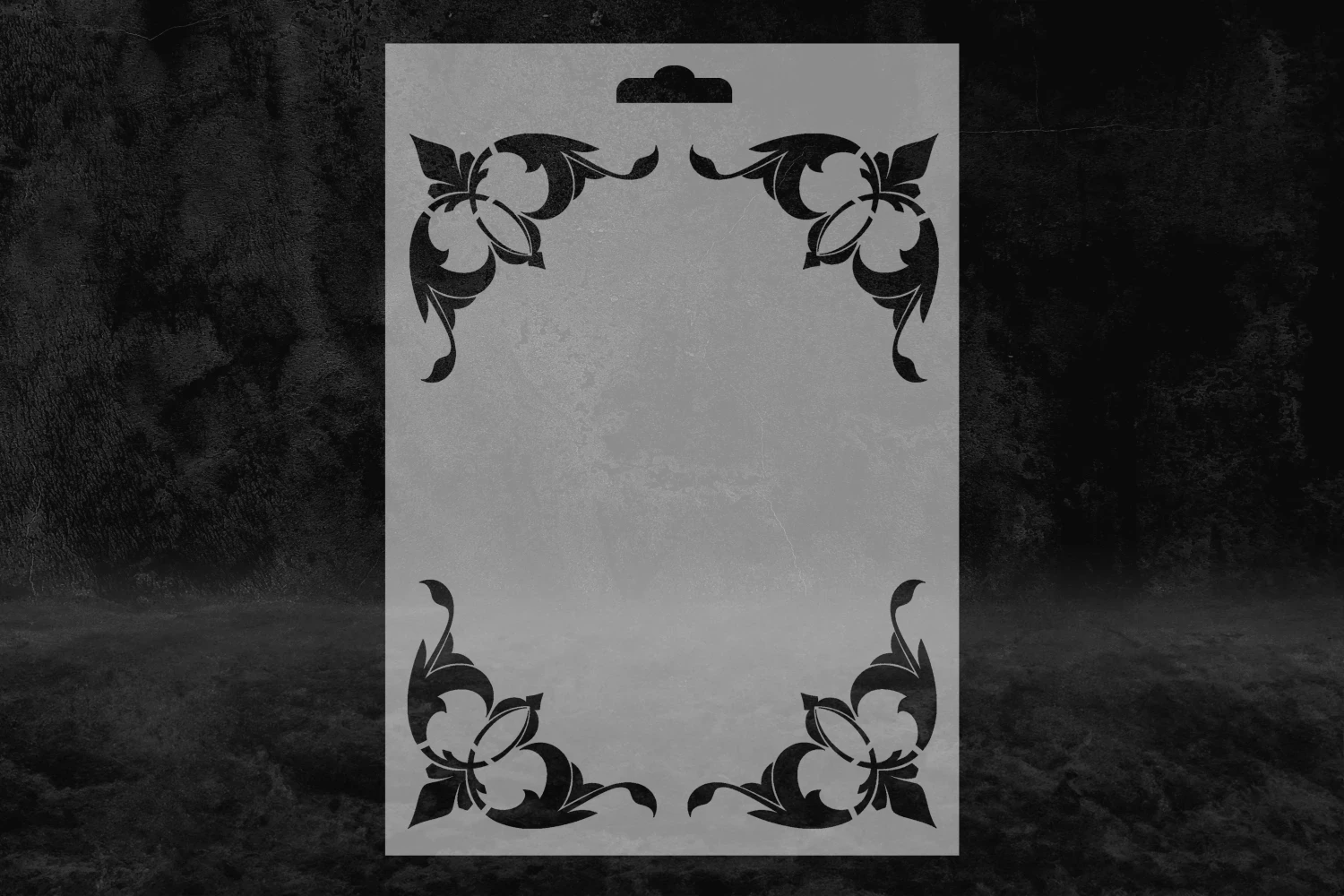 Köşeler İçin Dekoratif Süsleme Stencil Kalıbı