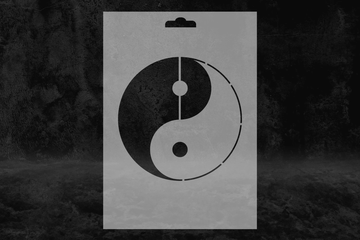 Ying-Yang Stencil Kalıbı, Çin Stencil