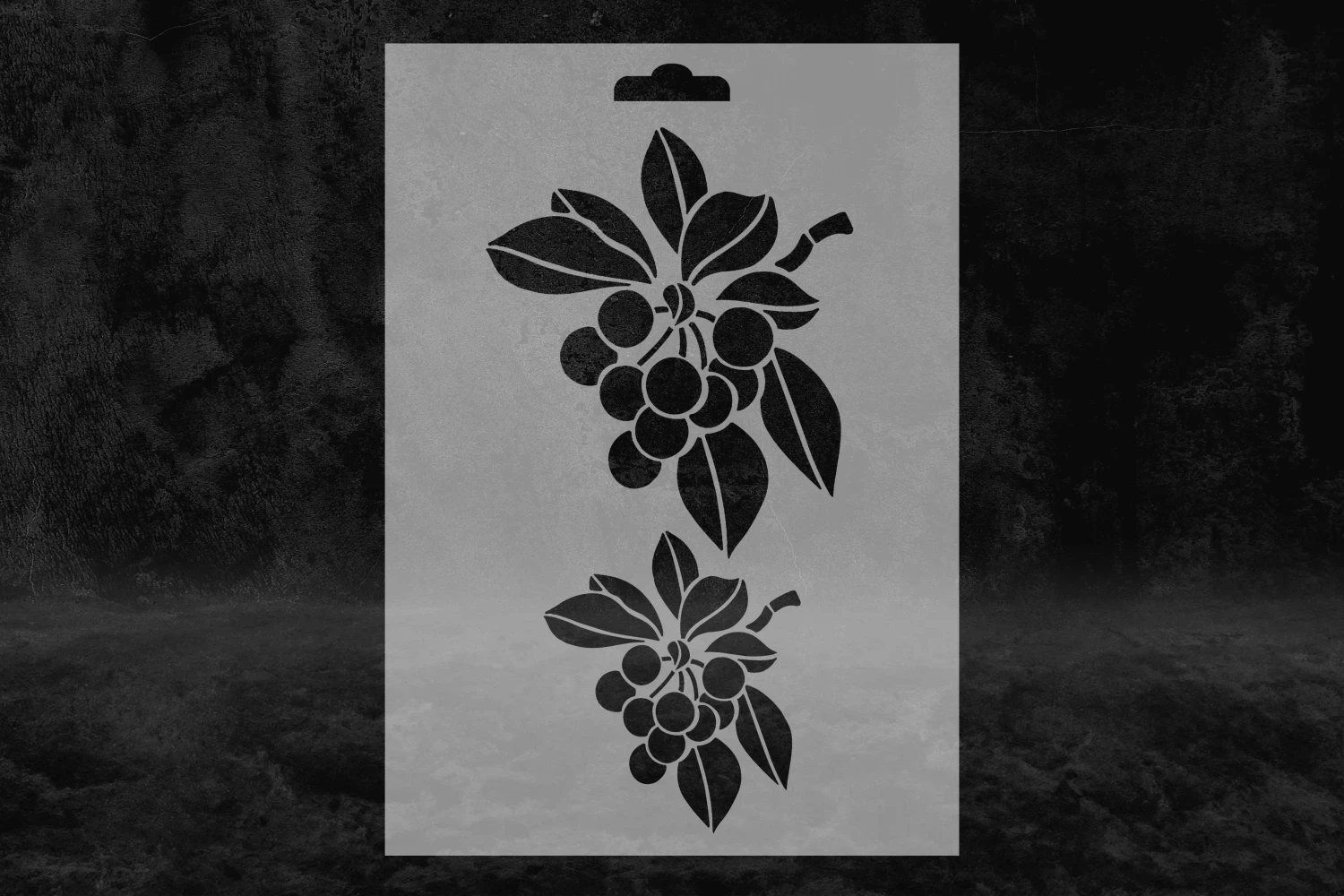 Bitki (II) Desenli Stencil Kalıbı