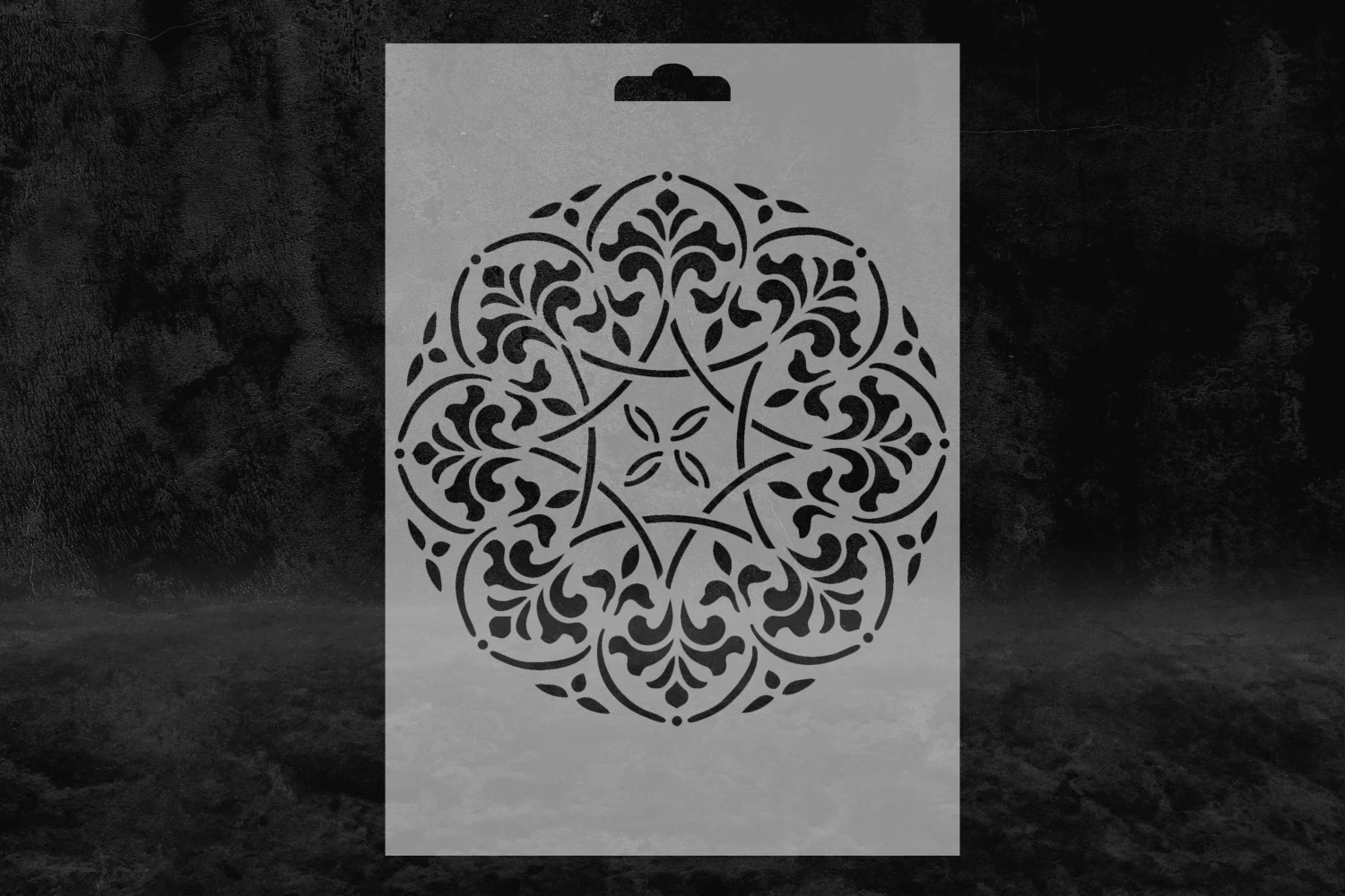 Eski Çağ Motif Desenli Stencil Kalıbı