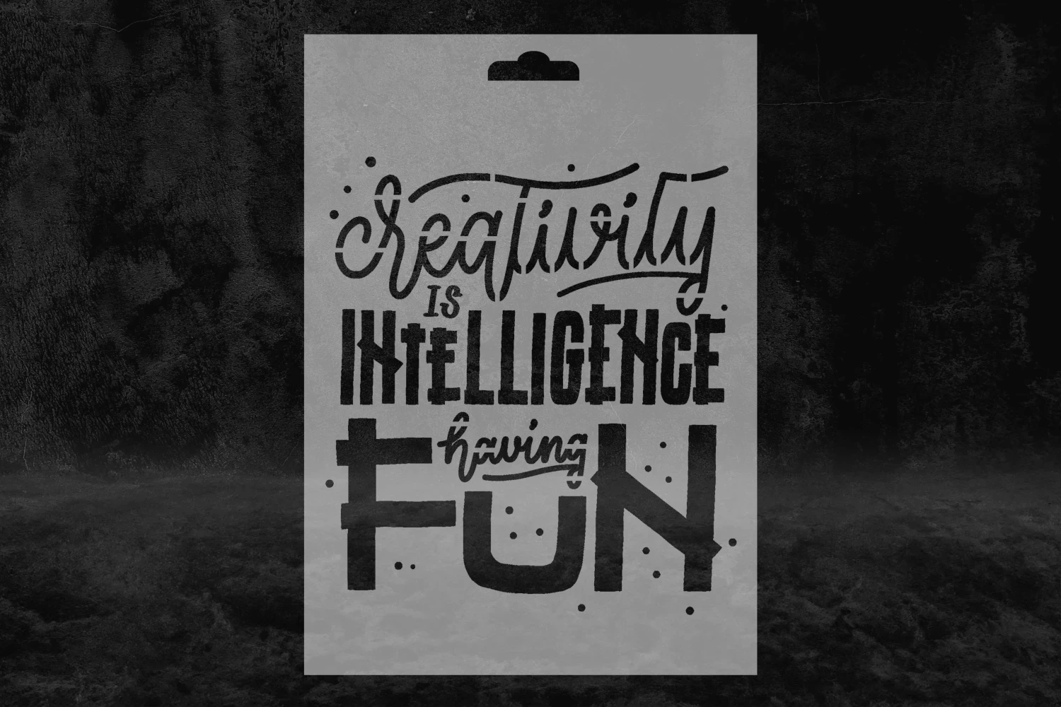 Motivasyon (II) İngilizce Stencil Kalıbı