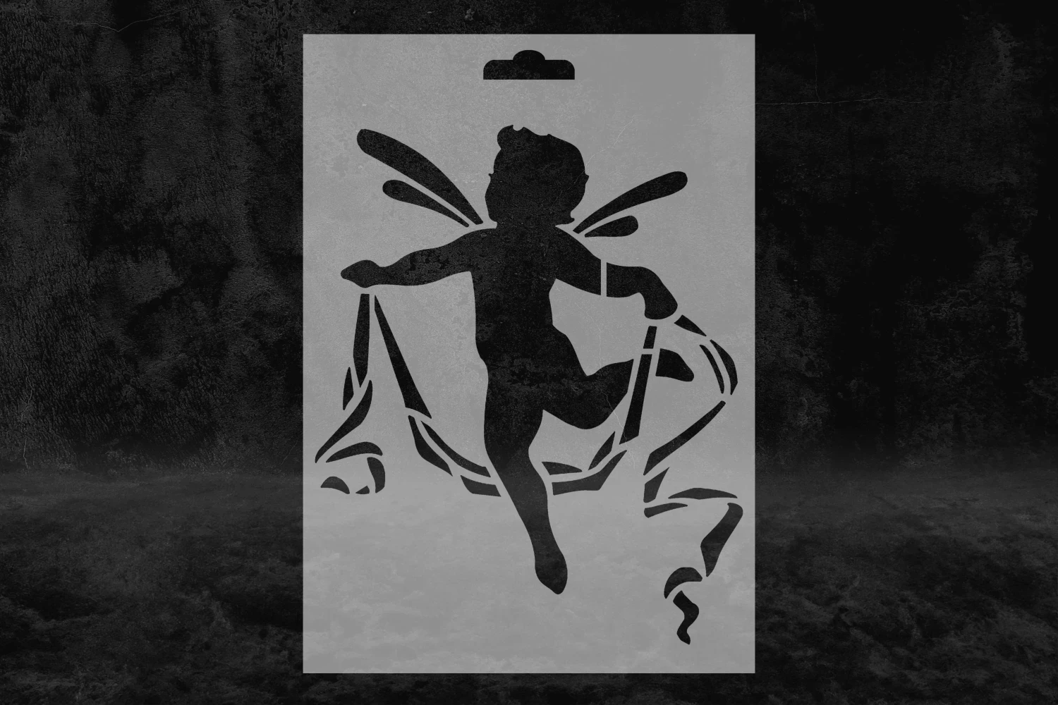 Küçük Melek Çocuk Motifi Desenli Stencil Kalıbı