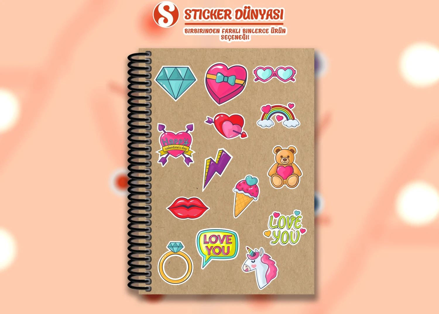 Pop Stick Renkli ve Eğlenceli Sticker Koleksiyonu (Pop2)
