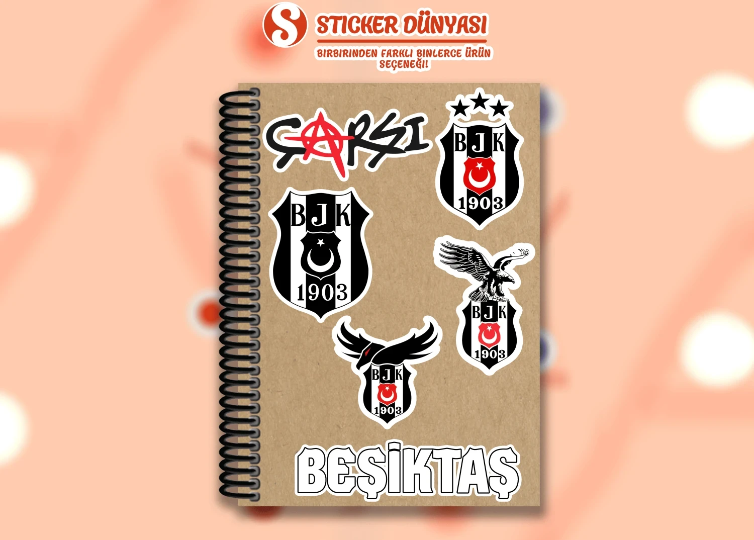 1903 Beşiktaş Takımı Logo Temalı Sticker Koleksiyonu (Beşiktaş1)