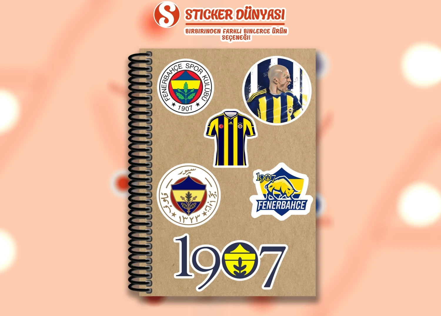 1907 Fenerbahçe Takımı Logo Temalı Sticker Koleksiyonu (Fenerbahçe1)