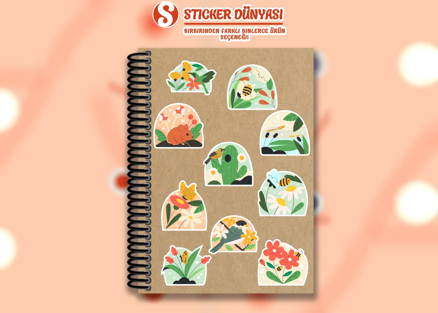 Doğa Temalı Soft Sticker Koleksiyonu (Doğa1)