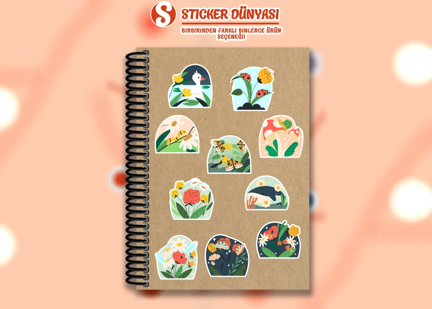 Doğa Temalı Soft Sticker Koleksiyonu (Doğa2)