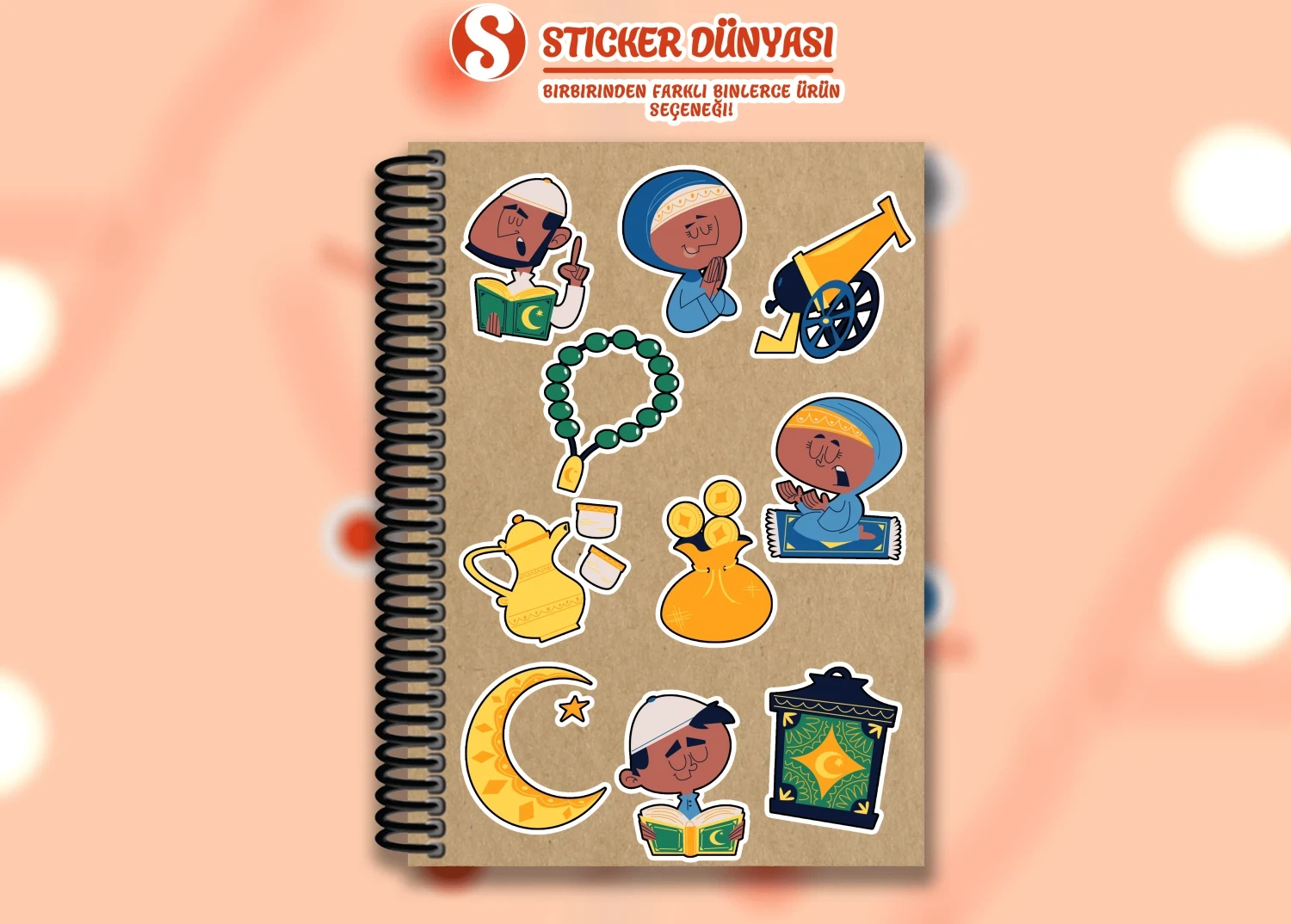 Müslüman Din Temalı Sticker Koleksiyonu (Müslüman1)