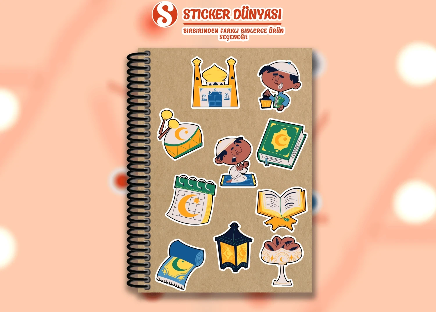 Müslüman Din Temalı Sticker Koleksiyonu (Müslüman2)
