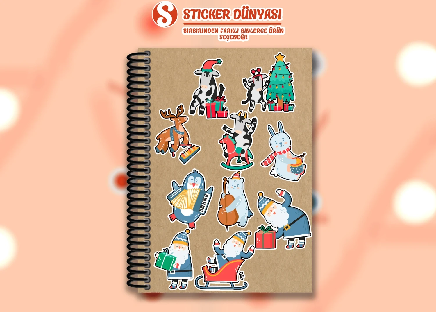 Yılbaşı Yeniyıl Temalı Sticker Koleksiyonu (Yılbaşı1)