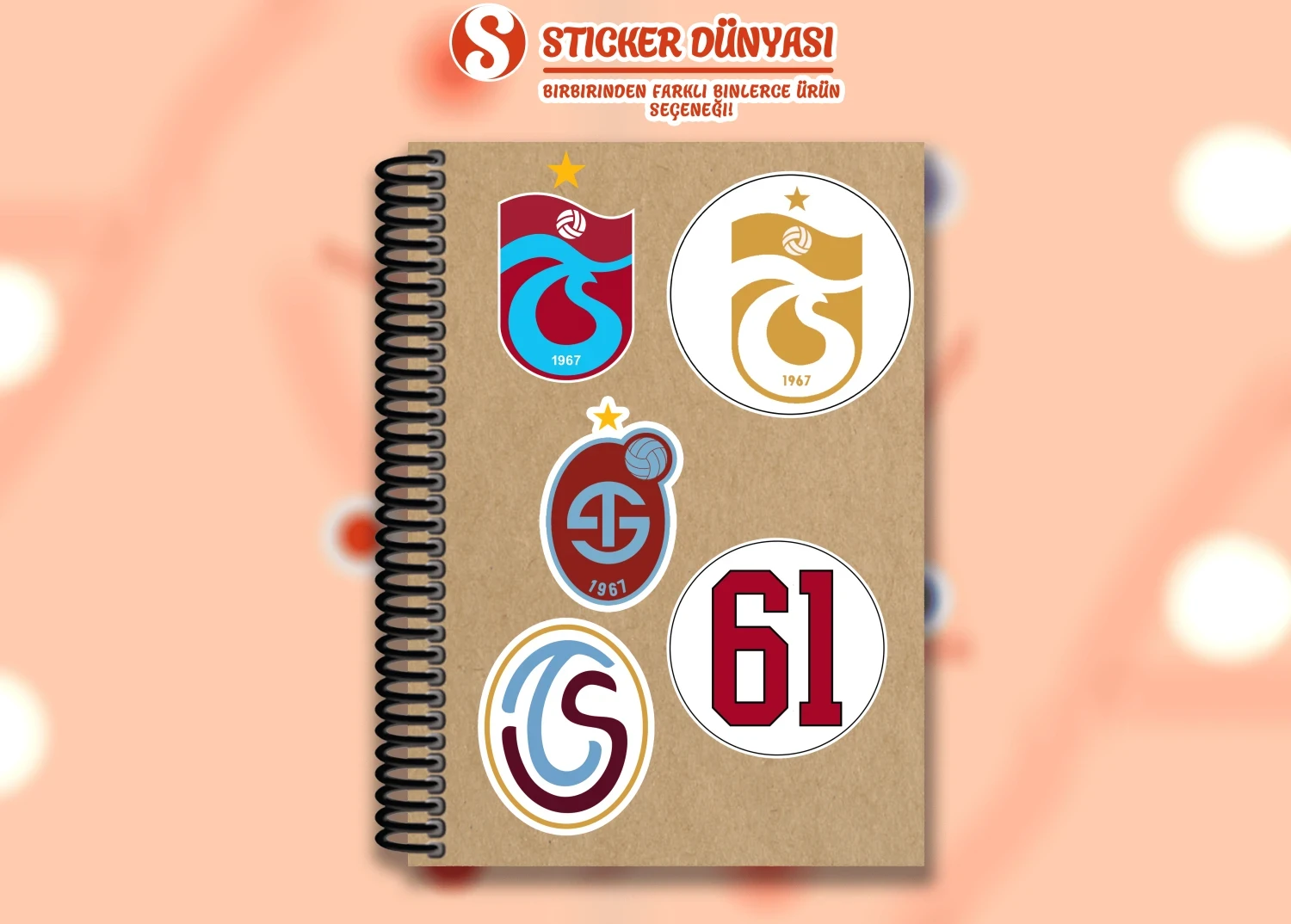 1967 Trabzonspor Takımı Logo Temalı Sticker Koleksiyonu (Trabzonspor1)
