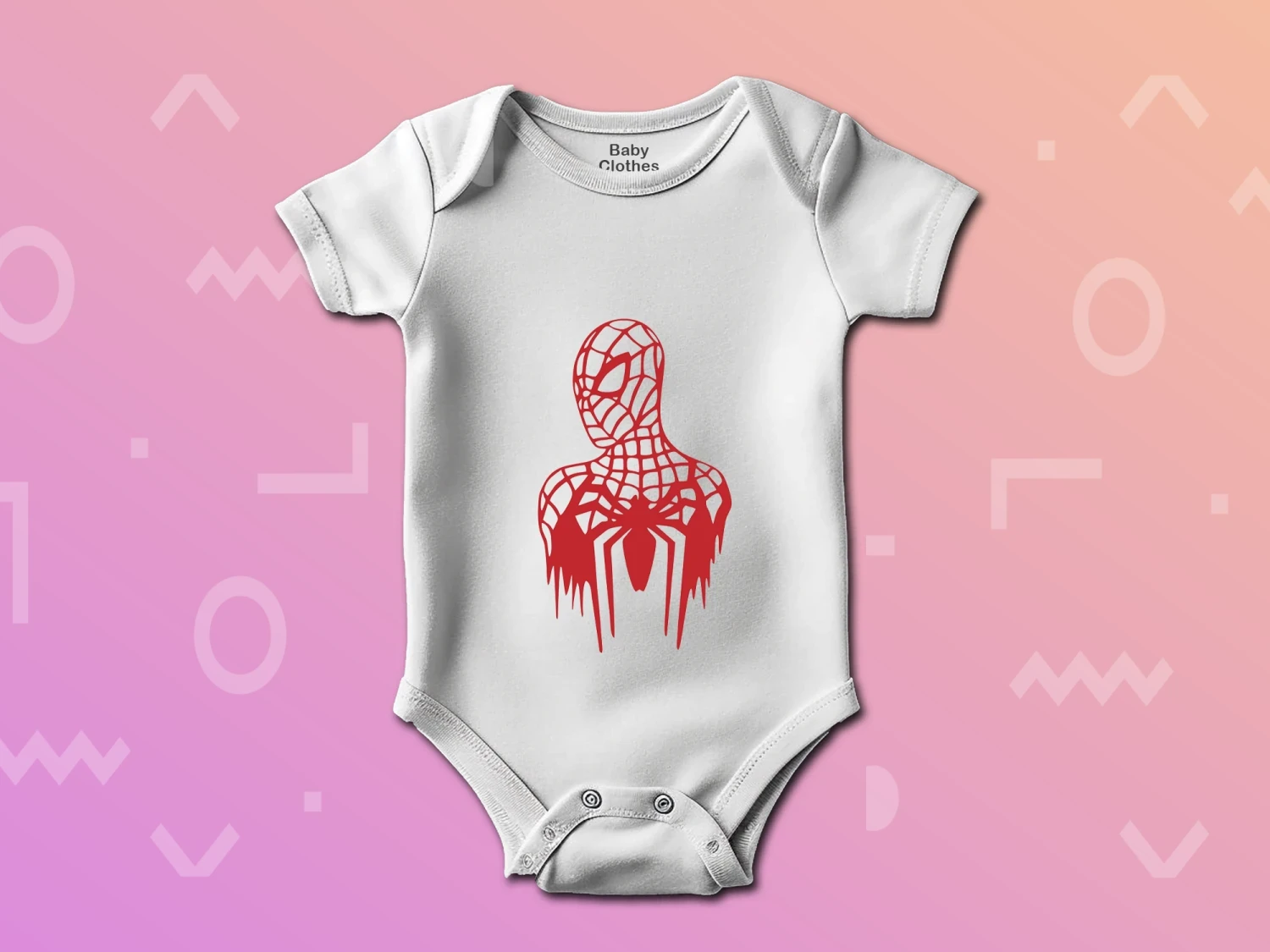 Spiderman Çizgi Baskılı Çıtçıtlı Zıbın, %100 Pamuk, Bebek Zıbını