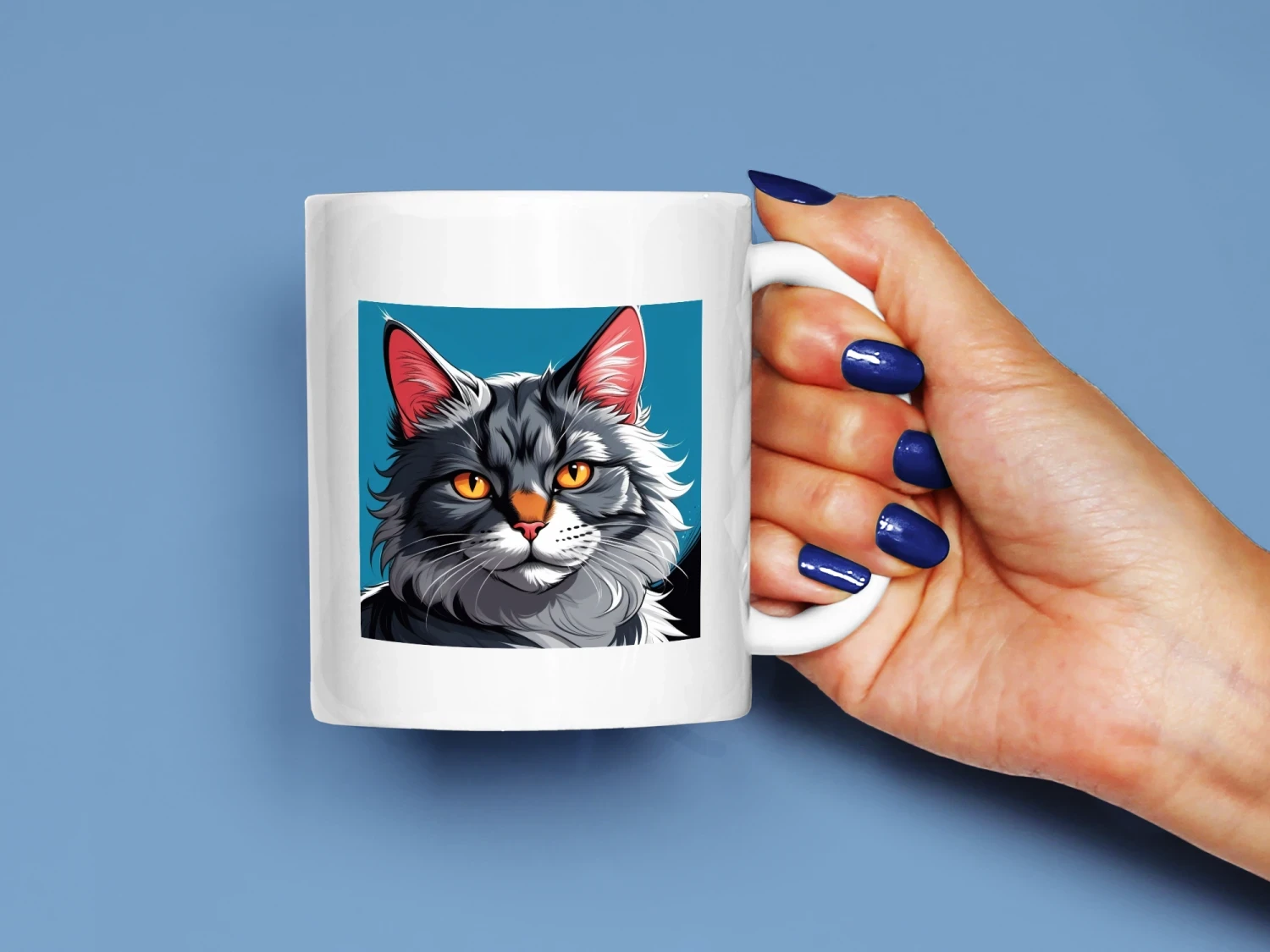 Asil Kedi Baskılı Kupa, Kaliteli Baskı, Hediyelik Kupa, CupWorld