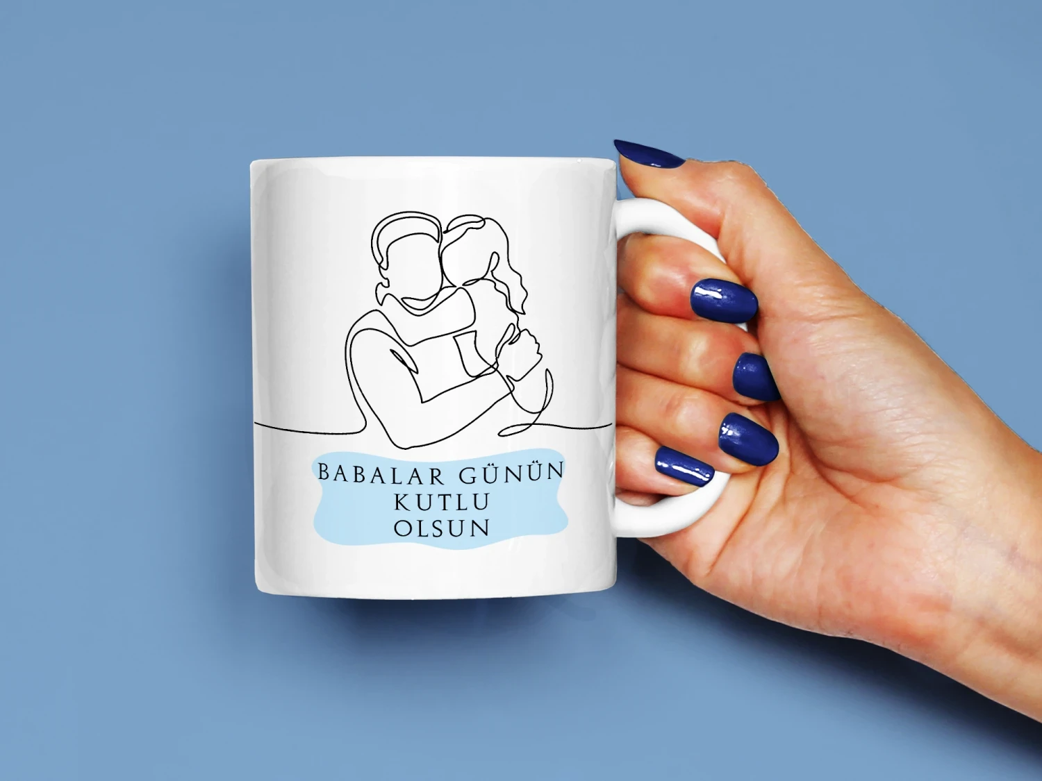 Babalar Günün Kutlu Olsun Baskılı Kupa, Kaliteli Baskı, Hediyelik Kupa, CupWorld
