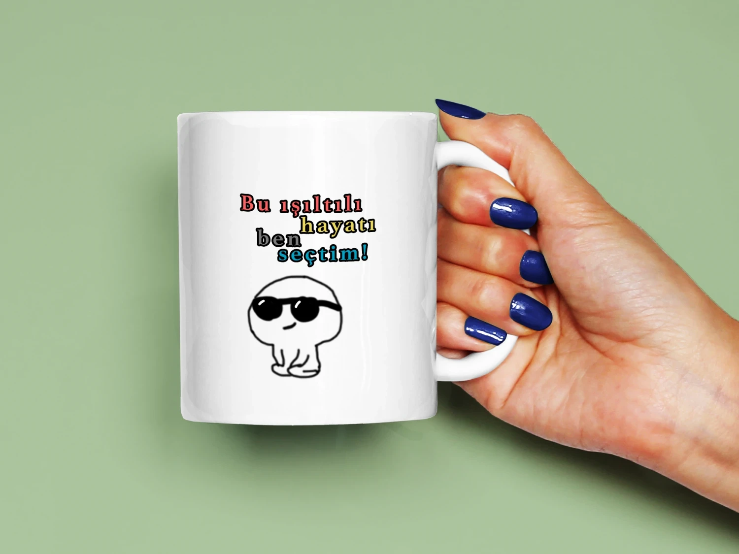 Bu Işıltılı Hayatı Ben Seçtim Komik Karakter Baskılı Kupa, Kaliteli Baskı, Hediyelik Kupa, CupWorld
