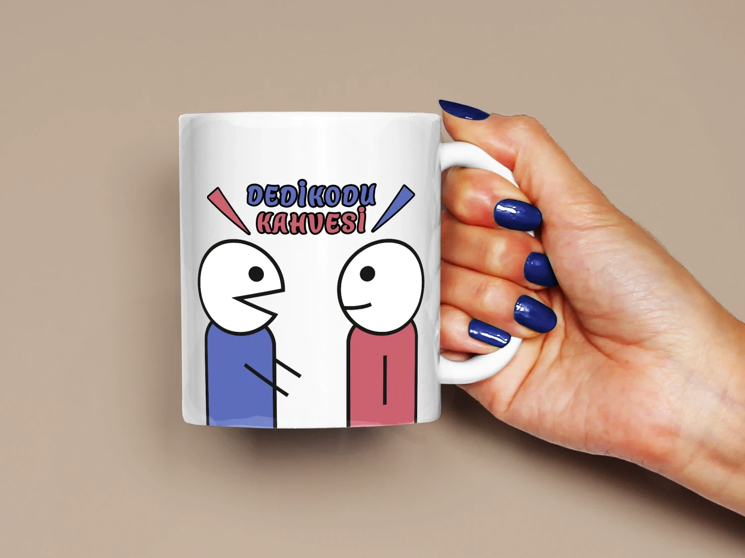 Dedikodu Kahvesi Baskılı Kupa, Kaliteli Baskı, Hediyelik Kupa, CupWorld