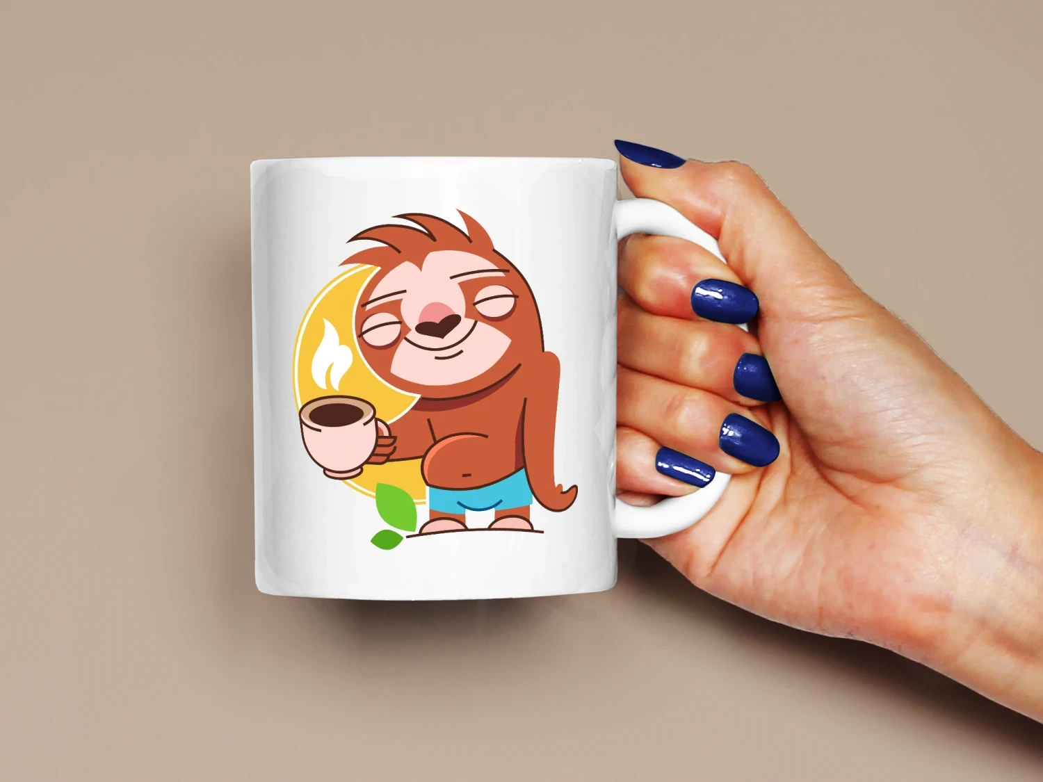 Kahvesi Elinde Sevimli Koala, Kaliteli Baskı, Hediyelik Kupa, CupWorld