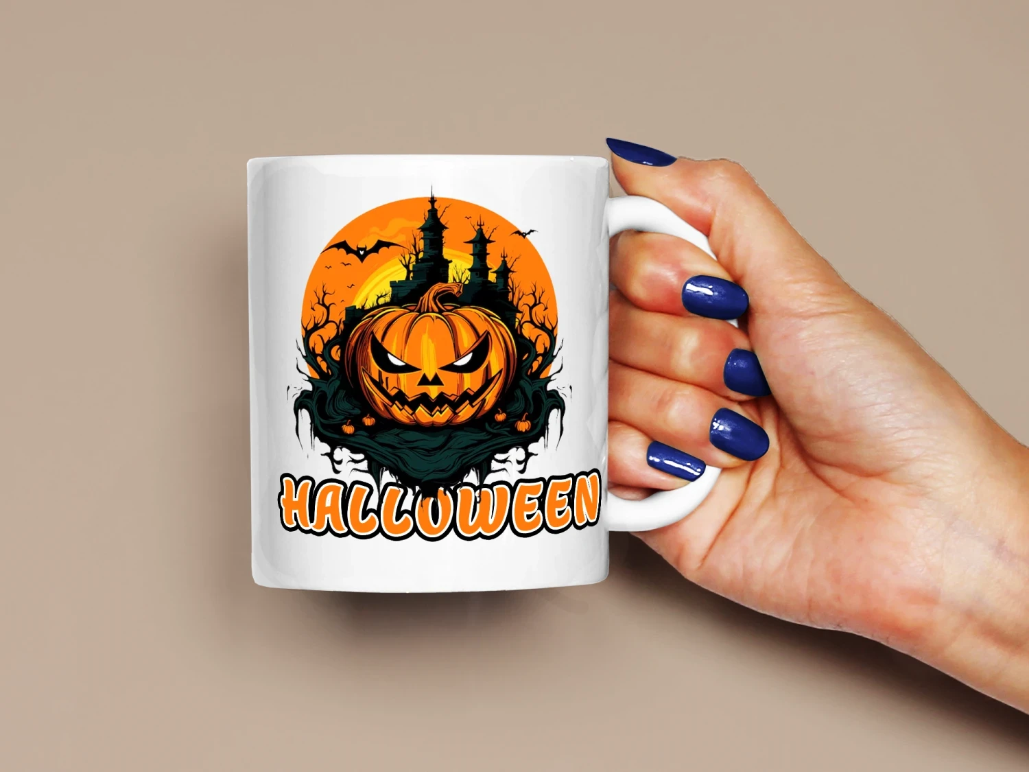 Korkunç Halloween Baskılı Kupa, Kaliteli Baskı, Hediyelik Kupa, CupWorld