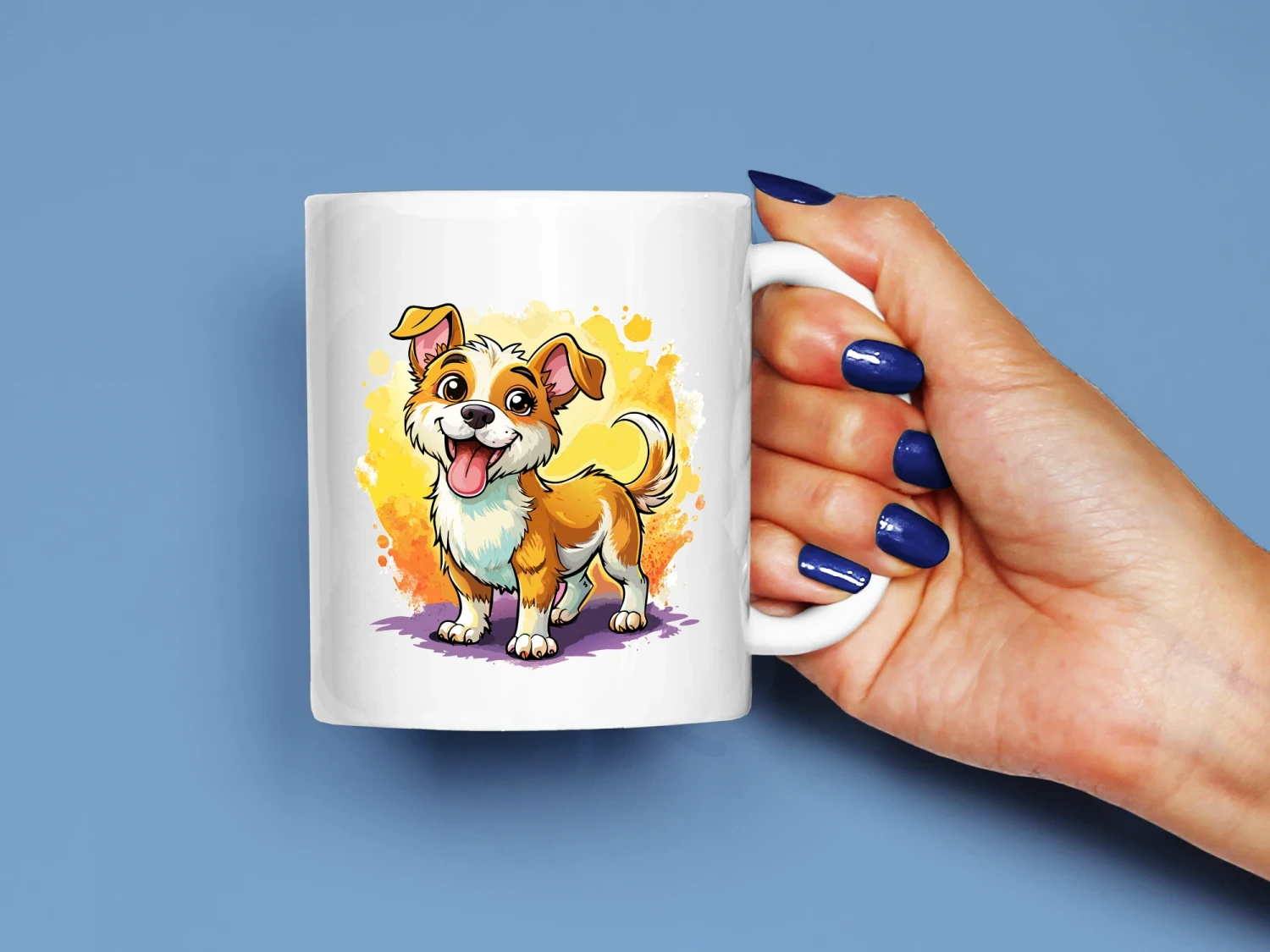 Sevimli Köpek Baskılı Kupa, Kaliteli Baskı, Hediyelik Kupa, CupWorld