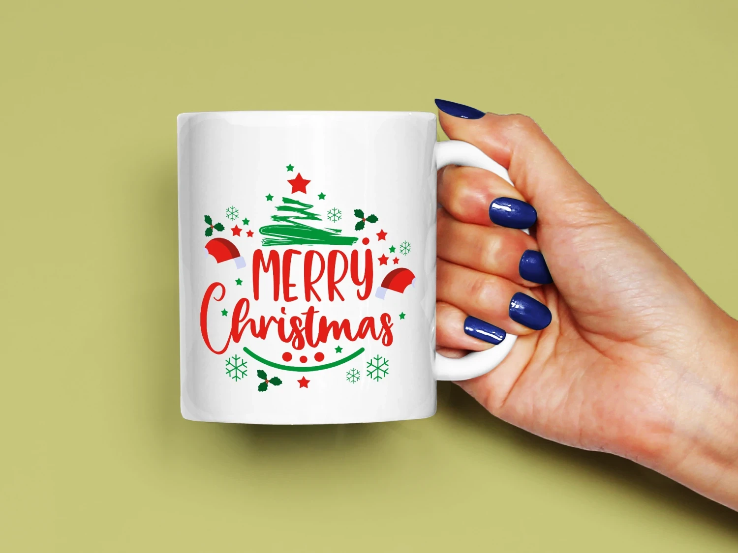 Merry Christmas Baskılı Kupa, Kaliteli Baskı, Hediyelik Kupa, CupWorld