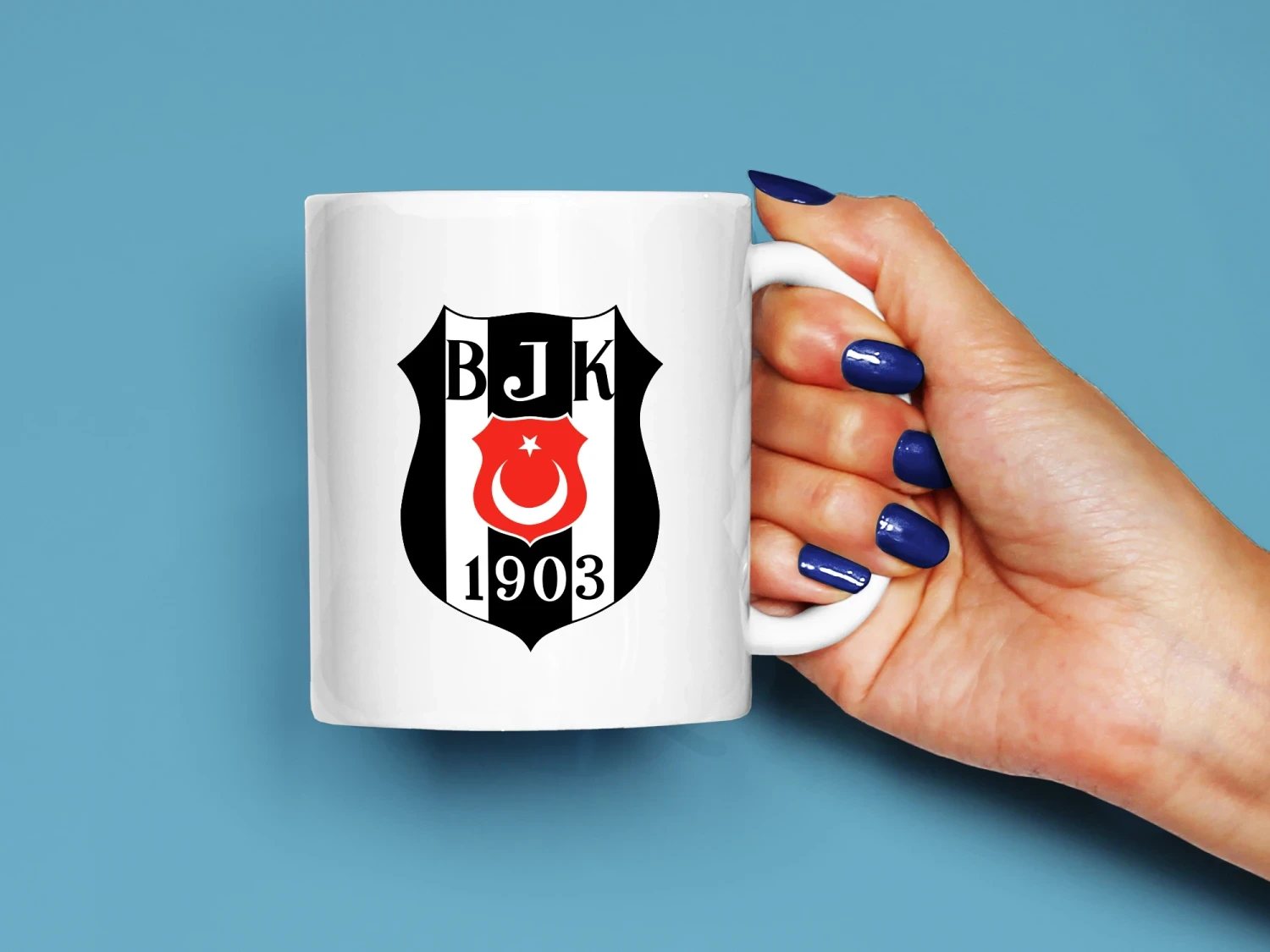 Beşiktaş Logo Baskılı Kupa, Kaliteli Baskı, Hediyelik Kupa, CupWorld