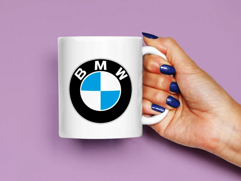 BMW Logo Baskılı Kupa, Kaliteli Baskı, Hediyelik Kupa, CupWorld
