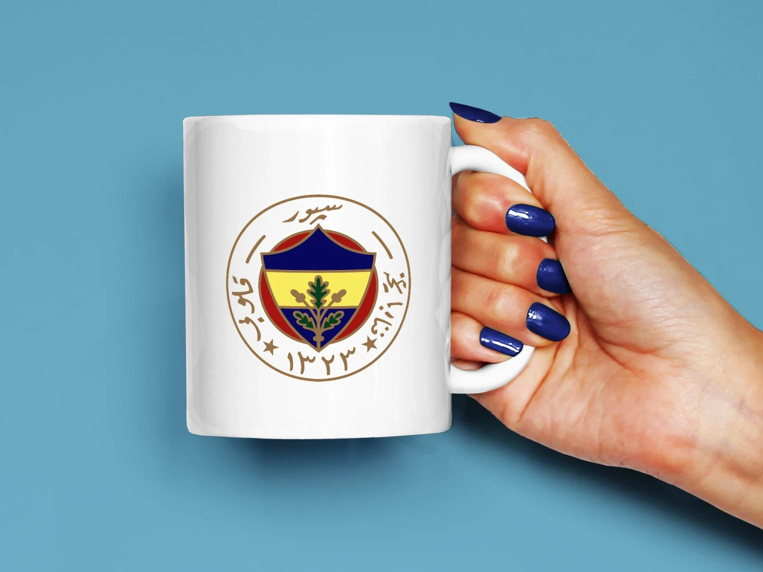 Fenerbahçe Eski Logo Baskılı Kupa, Kaliteli Baskı, Hediyelik Kupa, CupWorld