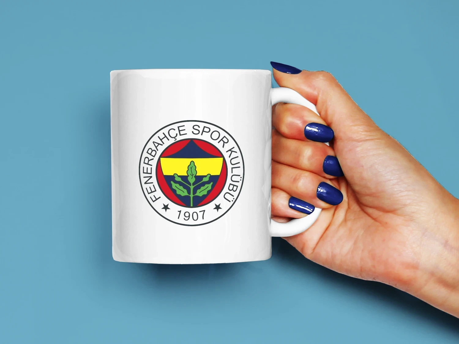 Fenerbahçe Logo Baskılı Kupa, Kaliteli Baskı, Hediyelik Kupa, CupWorld