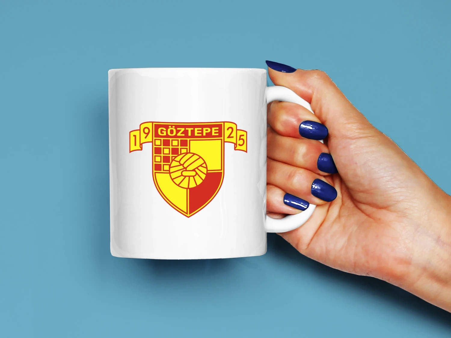 Göztepe Logo Baskılı Kupa, Kaliteli Baskı, Hediyelik Kupa, CupWorld