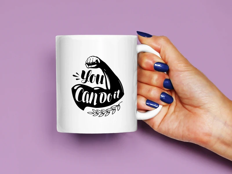 You Can Do It Baskılı Kupa, Kaliteli Baskı, Hediyelik Kupa, CupWorld