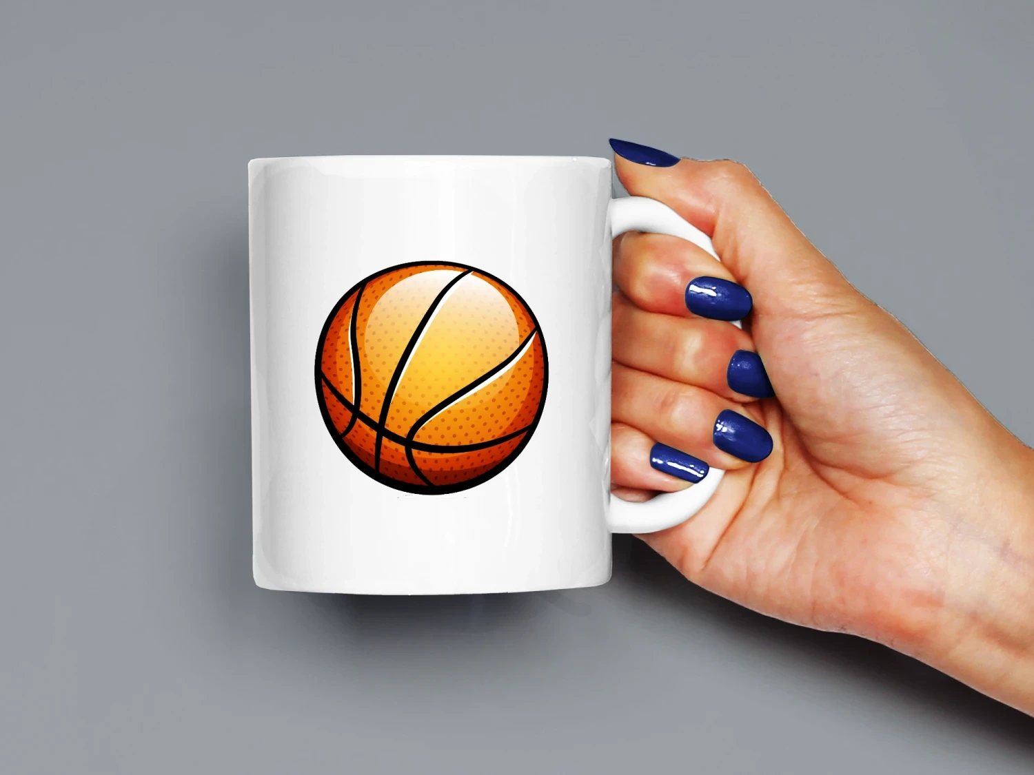 Basketbol Topu Baskılı Kupa, Kaliteli Baskı, Hediyelik Kupa, CupWorld