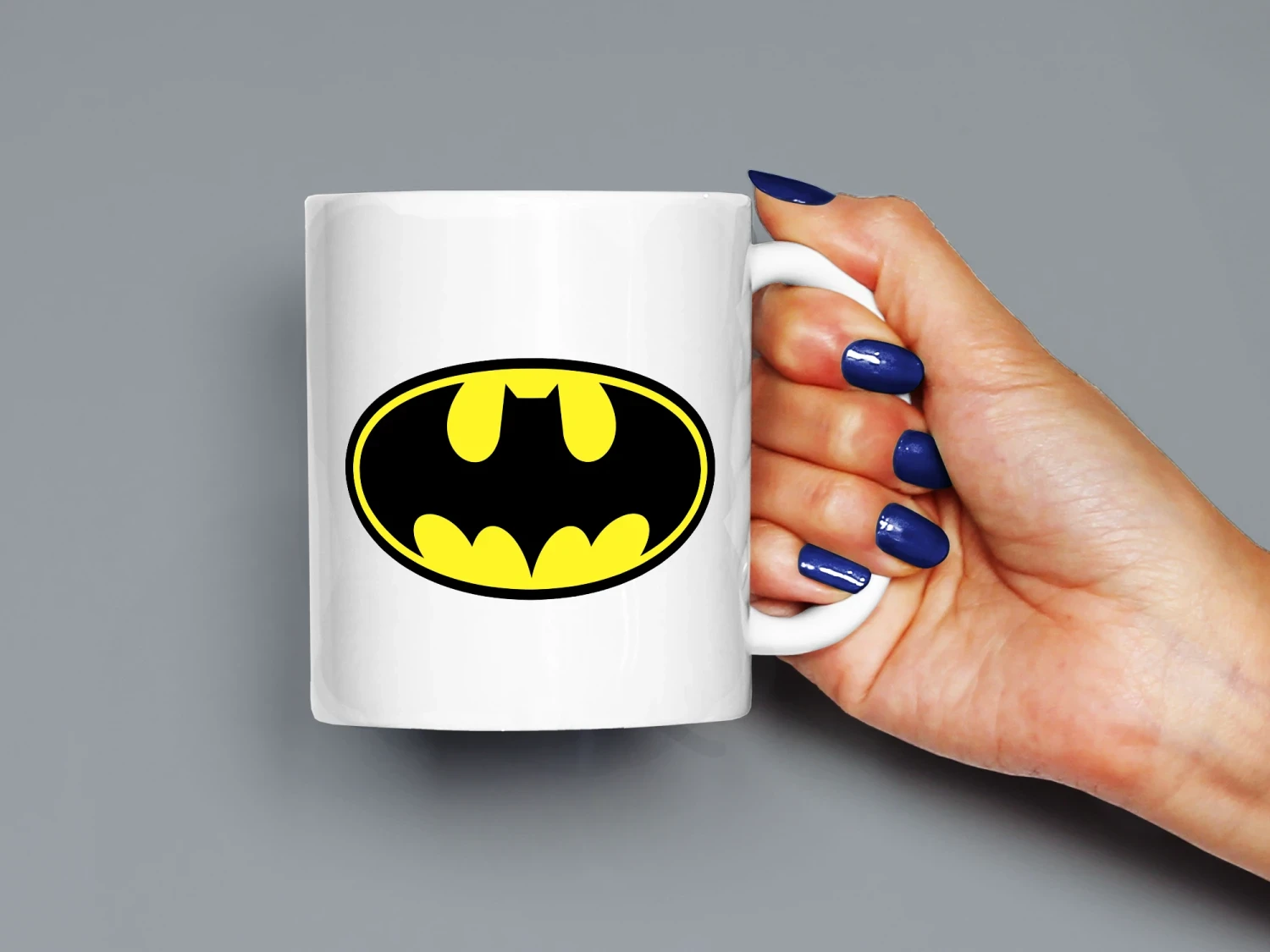 Batman Logo Baskılı Kupa, Kaliteli Baskı, Hediyelik Kupa, CupWorld