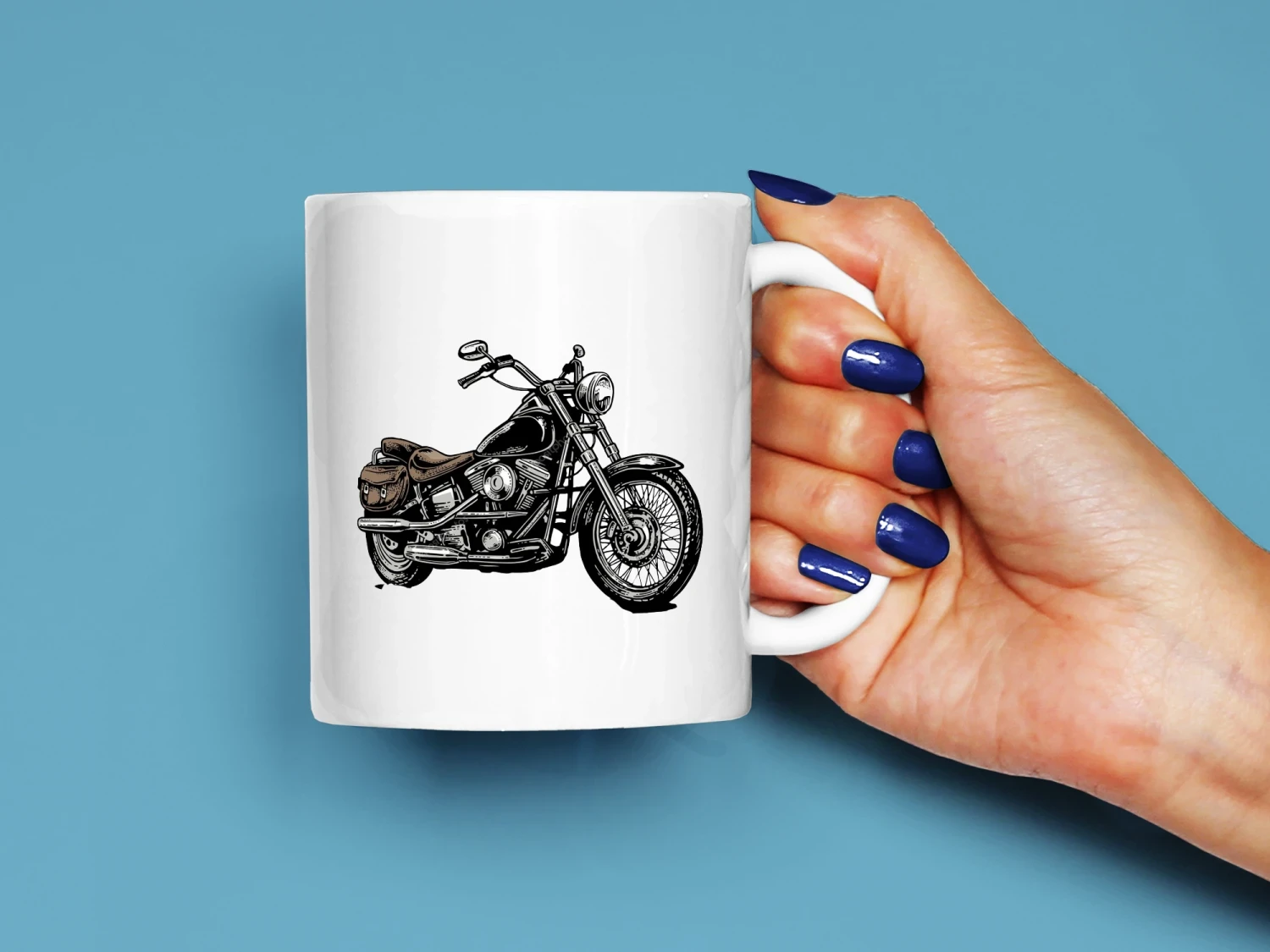 Motorsiklet Baskılı Kupa, Kaliteli Baskı, Hediyelik Kupa, CupWorld