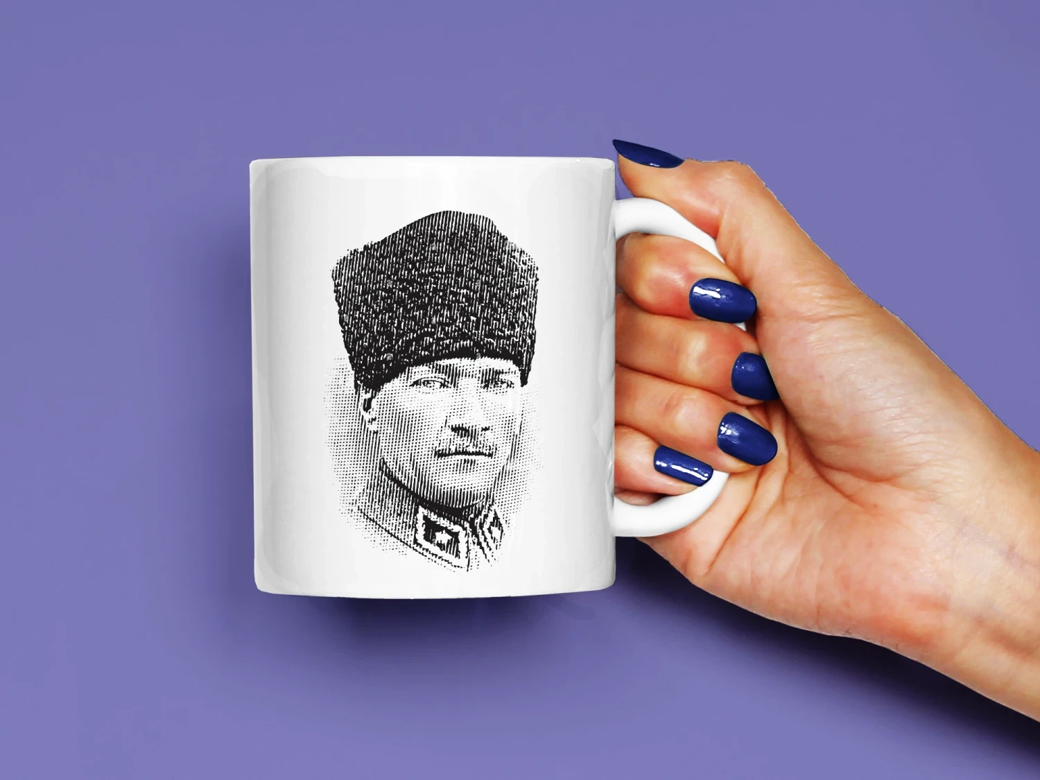 Mustafa Kemal Atatürk Baskılı Kupa, Kaliteli Baskı, Hediyelik Kupa, CupWorld