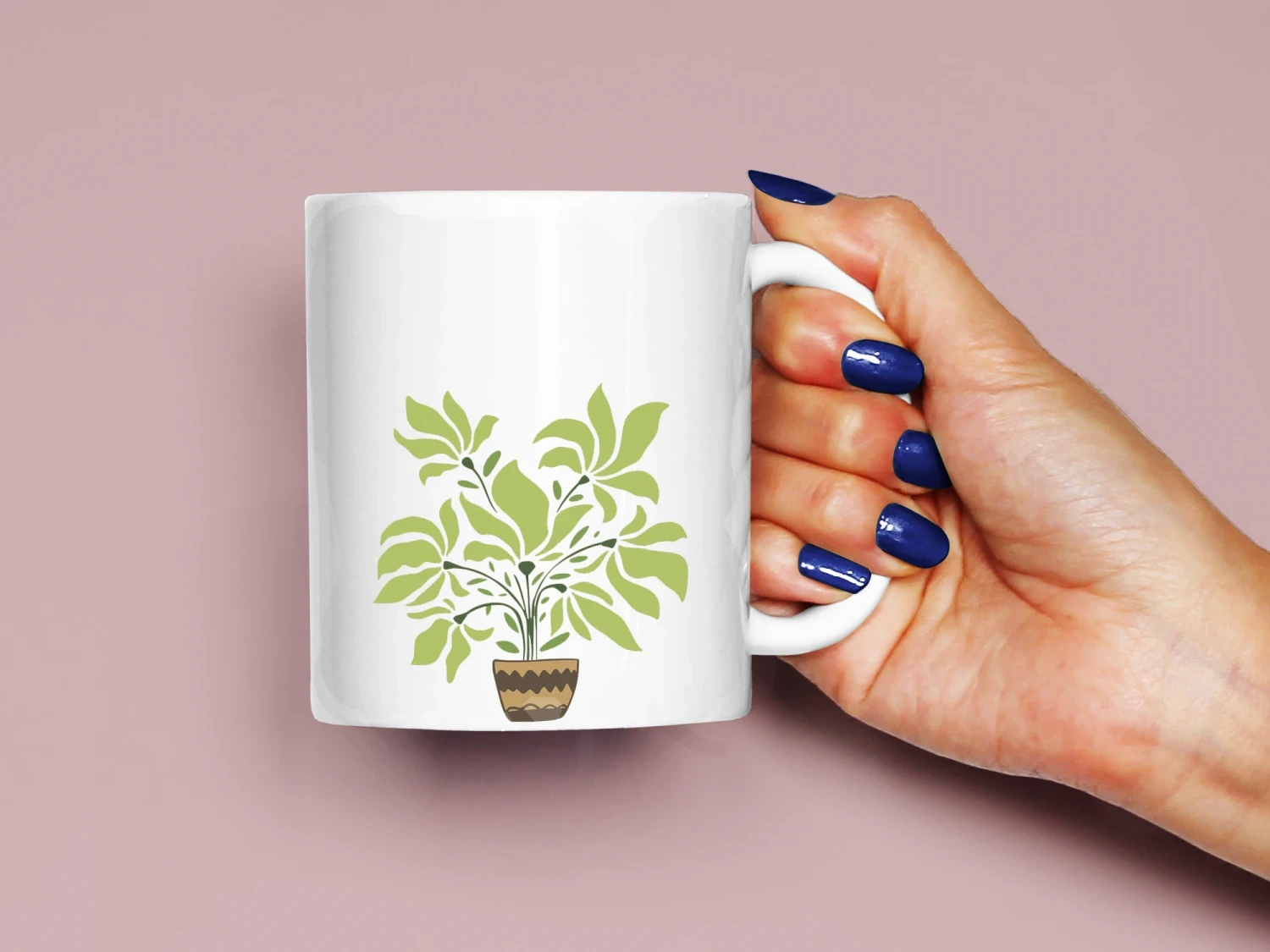 Saksı ve Çiçek Baskılı Kupa, Kaliteli Baskı, Hediyelik Kupa, CupWorld